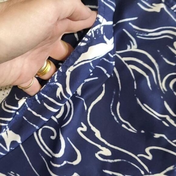 Nautica Graphic Embroidered Logo Swordfish Cinched Pocket Sz. M Swim Trunks - Picture 4 of 10